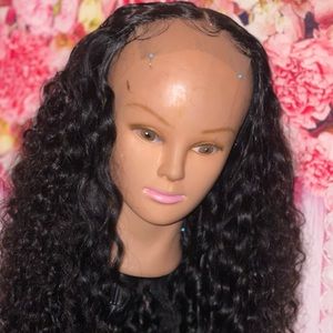 30 inch water wave closure wig